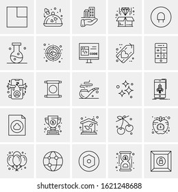 25 Universal Icons Vector illustration