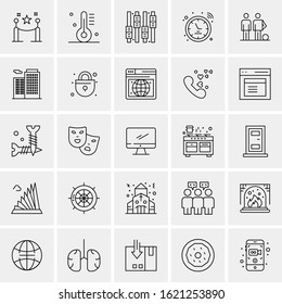 25 Universal Icons Vector illustration