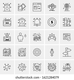 25 Universal Icons Vector illustration