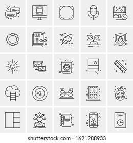 25 Universal Icons Vector illustration