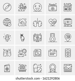 25 Universal Icons Vector illustration