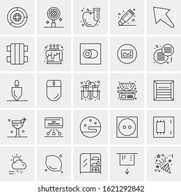 25 Universal Icons Vector illustration