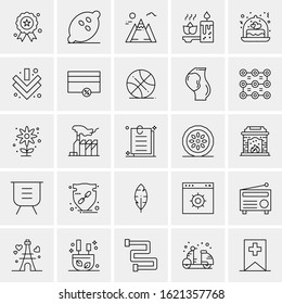 25 Universal Icons Vector illustration
