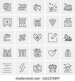 25 Universal Icons Vector illustration