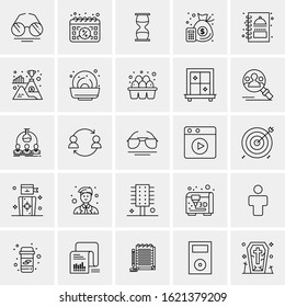 25 Universal Icons Vector illustration