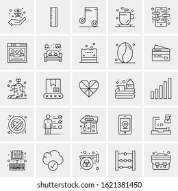 25 Universal Icons Vector illustration