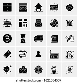 25 Universal Icons Vector illustration