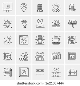 25 Universal Icons Vector illustration