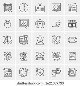 25 Universal Icons Vector illustration