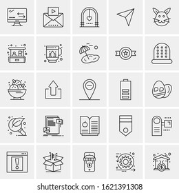 25 Universal Icons Vector illustration