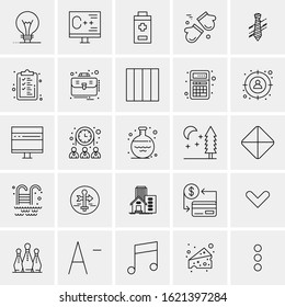 25 Universal Icons Vector illustration