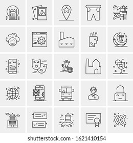25 Universal Icons Vector illustration