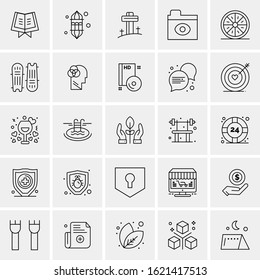 25 Universal Icons Vector illustration