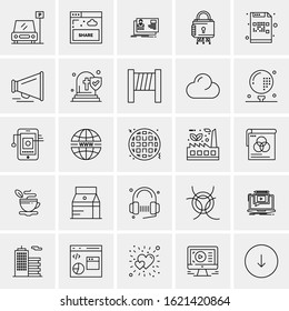 25 Universal Icons Vector illustration