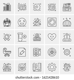 25 Universal Icons Vector illustration
