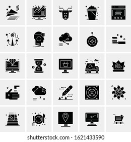 25 Universal Icons Vector illustration