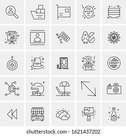25 Universal Icons Vector illustration