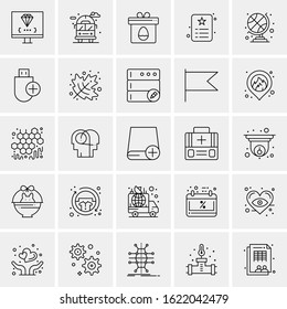 25 Universal Icons Vector illustration