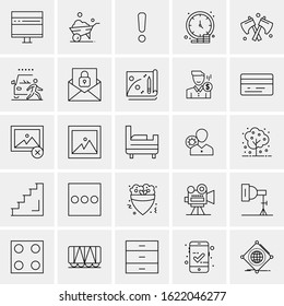 25 Universal Icons Vector illustration