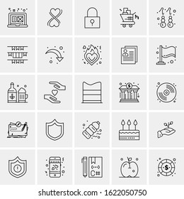 25 Universal Icons Vector illustration