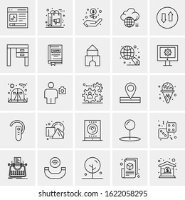 25 Universal Icons Vector illustration