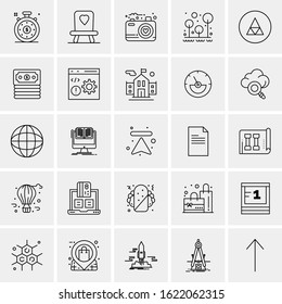25 Universal Icons Vector illustration