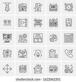 25 Universal Icons Vector illustration