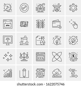 25 Universal Icons Vector illustration