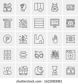 25 Universal Icons Vector illustration