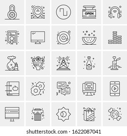 25 Universal Icons Vector illustration