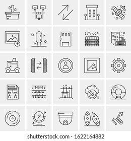25 Universal Icons Vector illustration