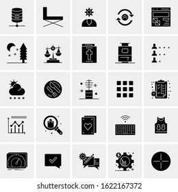 25 Universal Icons Vector illustration