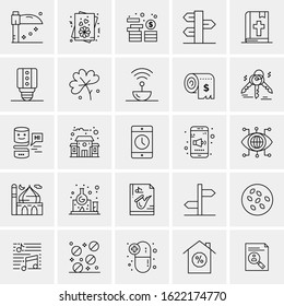25 Universal Icons Vector illustration