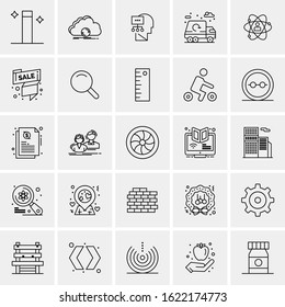 25 Universal Icons Vector illustration