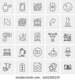 25 Universal Icons Vector illustration