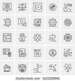 25 Universal Icons Vector illustration