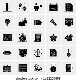 25 Universal Icons Vector illustration