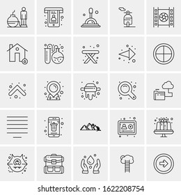 25 Universal Icons Vector illustration