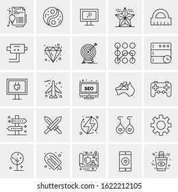 25 Universal Icons Vector illustration