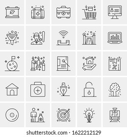 25 Universal Icons Vector illustration