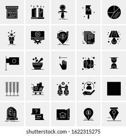 25 Universal Icons Vector illustration
