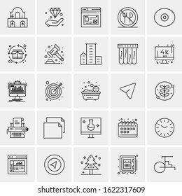 25 Universal Icons Vector illustration