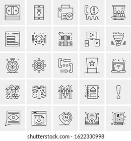 25 Universal Icons Vector illustration