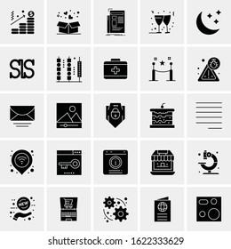 25 Universal Icons Vector illustration