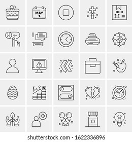 25 Universal Icons Vector illustration