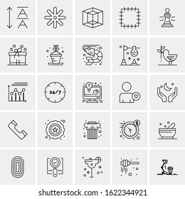 25 Universal Icons Vector illustration