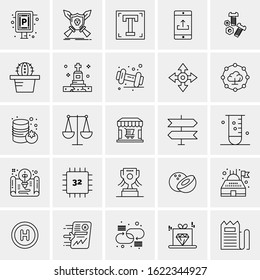 25 Universal Icons Vector illustration