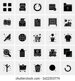 25 Universal Icons Vector illustration