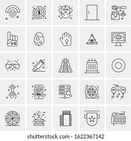 25 Universal Icons Vector illustration