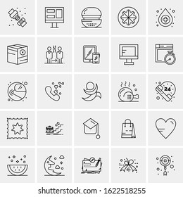 25 Universal Icons Vector illustration